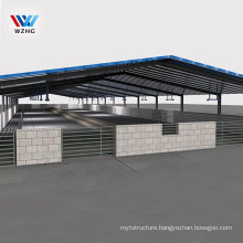 Australian WZH prefabricated steel structure closed type poultry farm house cow sheds for sale